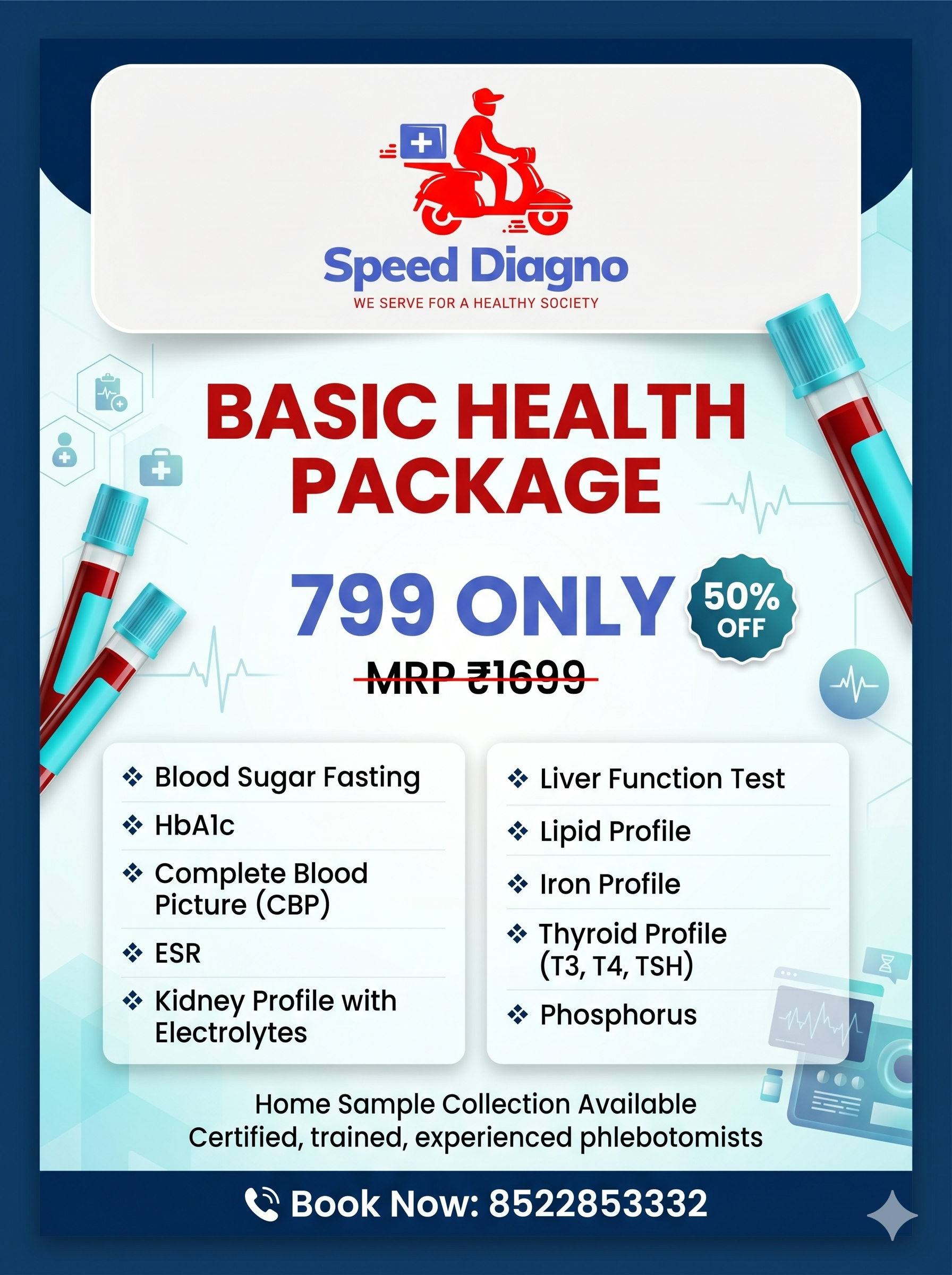 BASIC HEALTH PACKAGE – ₹799 (₹1600)
