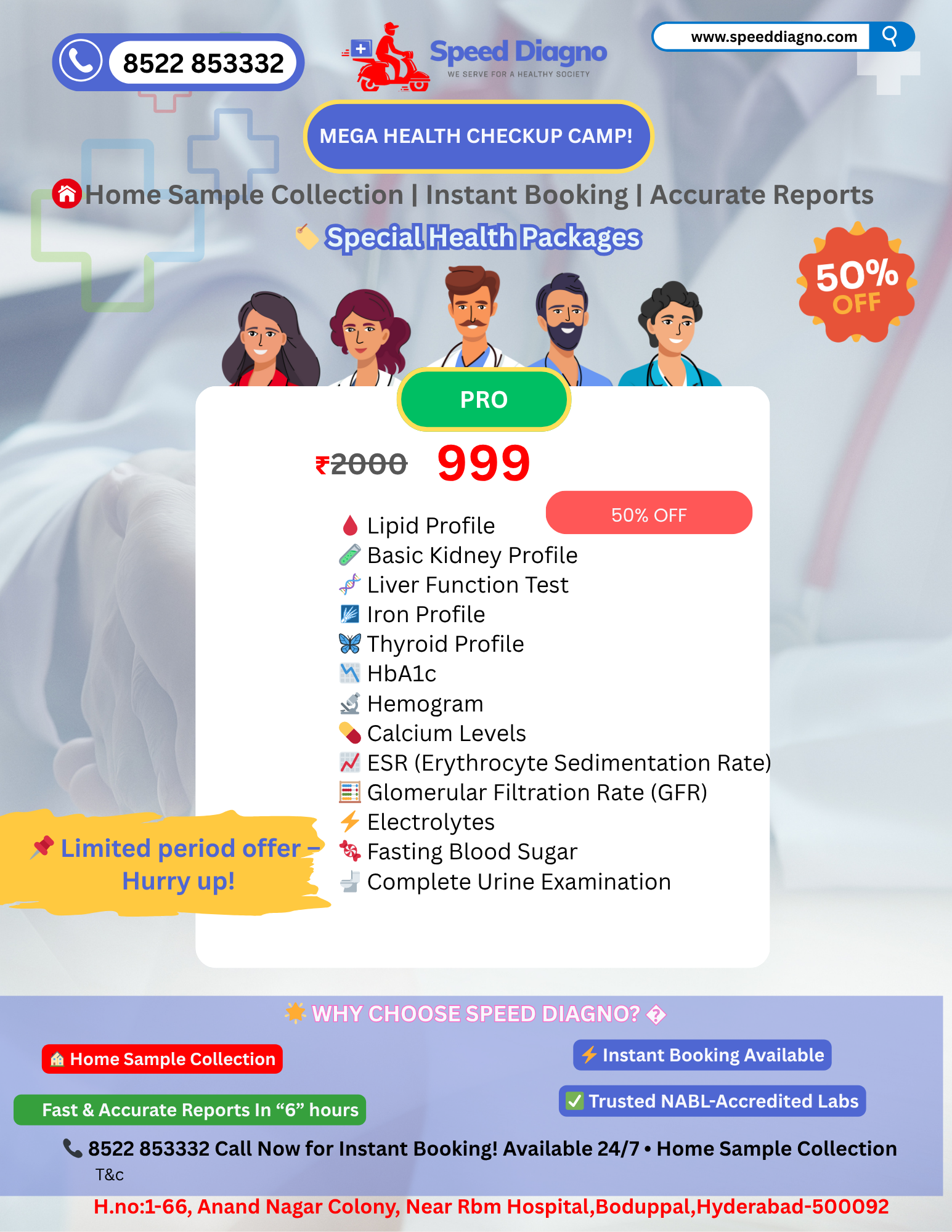 💪 PRO HEALTH PACKAGE – ₹999 (₹2000)