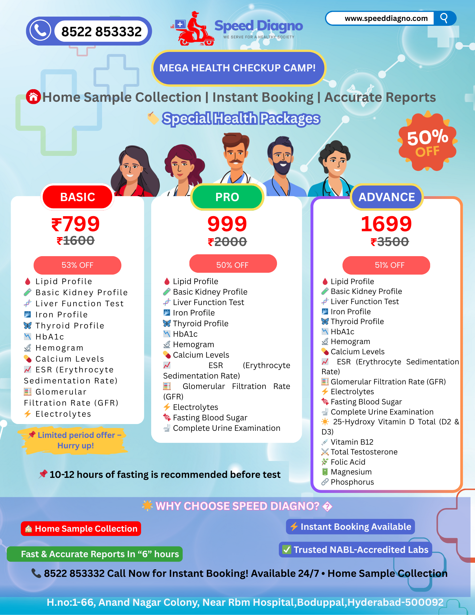 ADVANCE HEALTH PACKAGE — ₹1699 (₹3500)