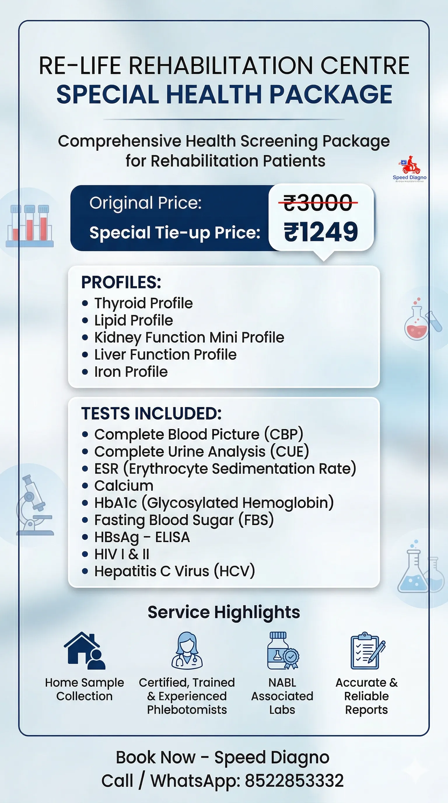 Rehab Admission Basic Screening Panel